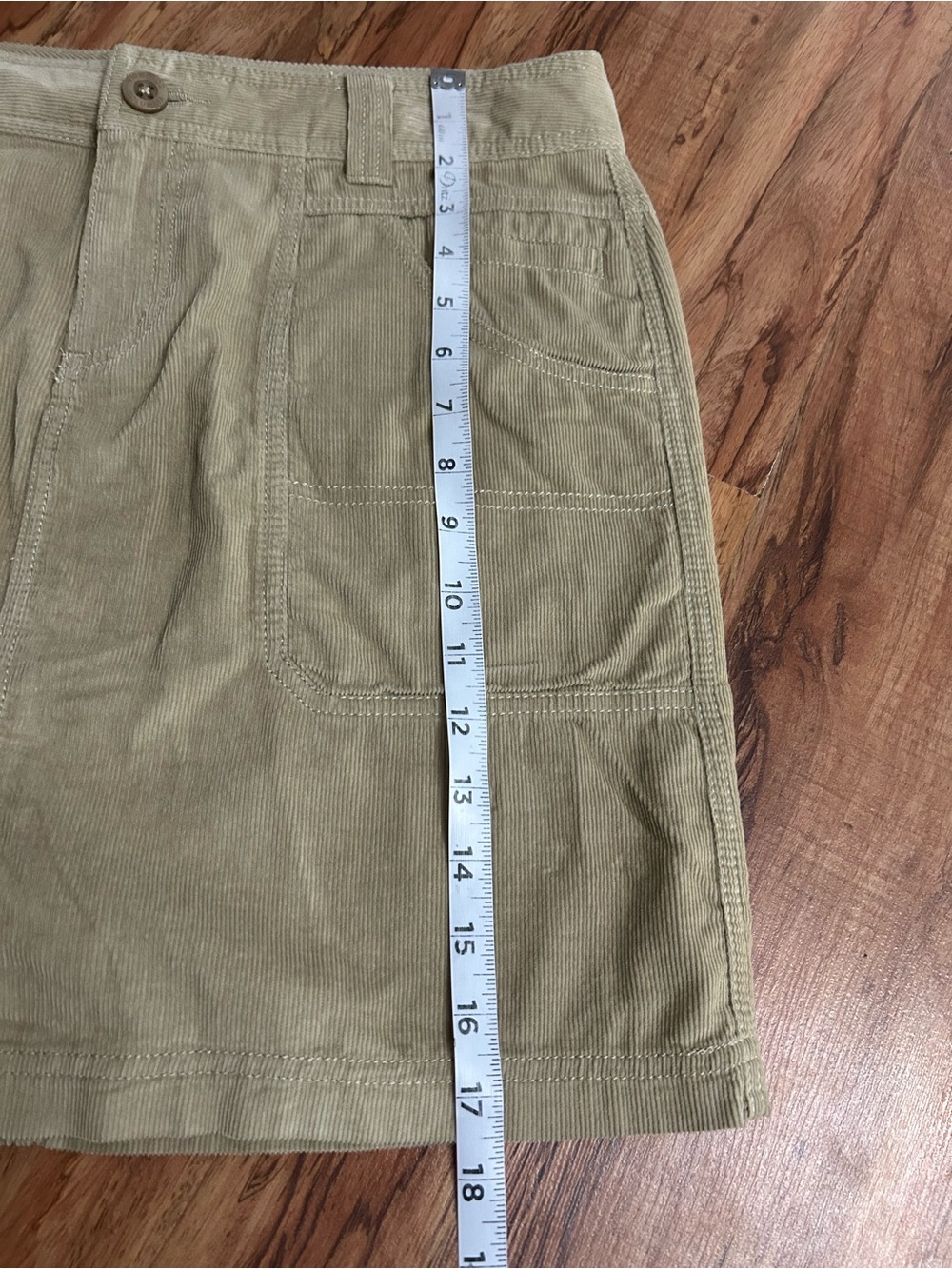 Columbia Corduroy Tan Hiking Skirt Womens Size 10 - Picture 8 of 8